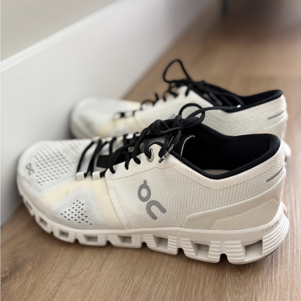 On Running White and Black Performance Sneakers